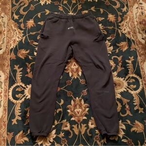 FEAR OF GOD ESSENTIALS BLACK FLEECE LOUNGE JOGGING PANTS - SIZE SMALL VERY WORN